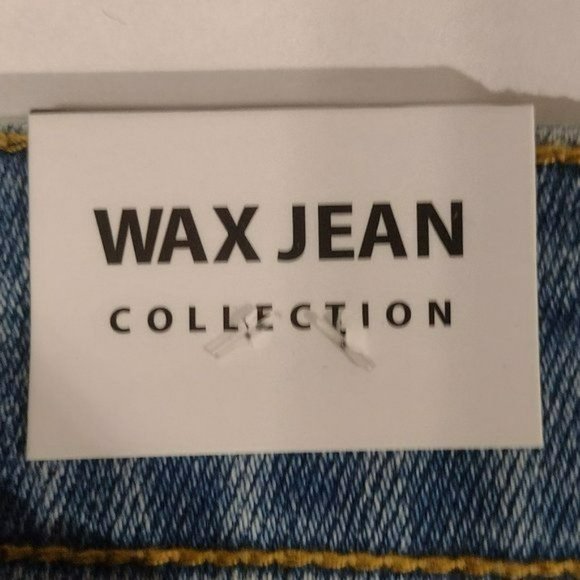 Wax Jean Women's Distressed Denim Shorts Blue Jeans with Vintage Holes - Picture 8 of 9